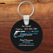 Black Car Detail Pressure Power Washing Sleutelhanger (Achterkant)