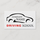 Black Car Logo, Driving School, Instructor Visitekaartje (Voorkant)