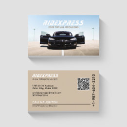 Black Car Rental Service Bruin Visitekaartje