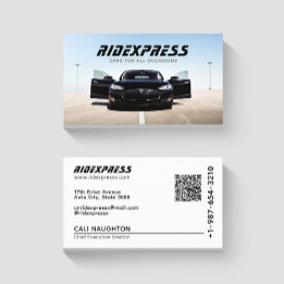 Black Car Rental Service Wit Visitekaartje