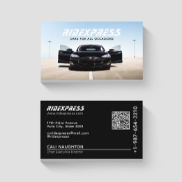 Black Car Rental Service Zwart Visitekaartje