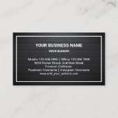 Black Carbon Fiber Gold Huishoudelijke Apparaten R Visitekaartje (Achterkant)