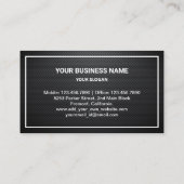 Black Carbon Fiber Gold Huur een luxe auto Chauffe Visitekaartje (Achterkant)