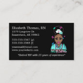 Black "Care" Private Sitting Visitekaartje (Achterkant)