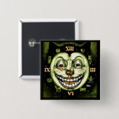Black Cat 13-klokhalloween Vierkante Button 5,1 Cm (Voorkant /achterkant)