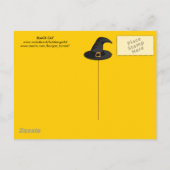 BLACK CAT 2 HALLOWEEN PARTIJ UITNODIGING BRIEFKAART (Achterkant)