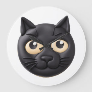 Black Cat 3D geïnspireerd Grote Klok