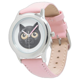 Black Cat 3D geïnspireerd Horloge
