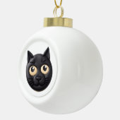Black Cat 3D geïnspireerd Keramische Bal Ornament (Rechts)
