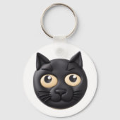 Black Cat 3D geïnspireerd Sleutelhanger (Voorkant)