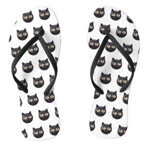 Black Cat 3D geïnspireerd Teenslippers