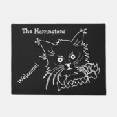 Black Cat aangepaste deurmatten (Voorkant)