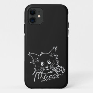 Black Cat aangepaste iPhone case