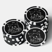 Black Cat aangepaste poker chips (Opstapeling)