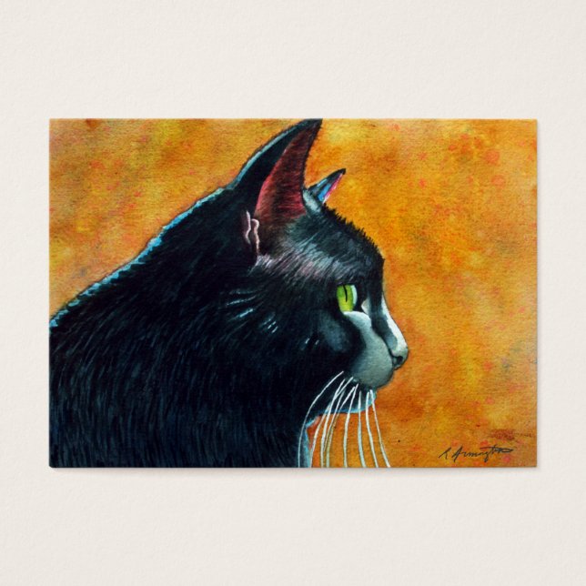 Black Cat ACEO Visitekaartjes (Voorkant)