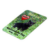 Black Cat Adoption Appreciation Day Magnet Magneet (Linkerzijde)