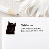 Black Cat adresetiketten Etiket (Insitu)