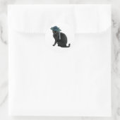 Black Cat Afstuderen Sticker (Tas)