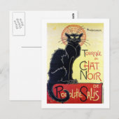 Black Cat, Alexandre Steinlen Briefkaart (Voorkant / Achterkant)