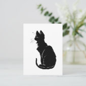 Black Cat, Alexandre Steinlen Briefkaart (Staand voorkant)