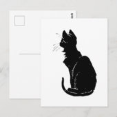 Black Cat, Alexandre Steinlen Briefkaart (Voorkant / Achterkant)