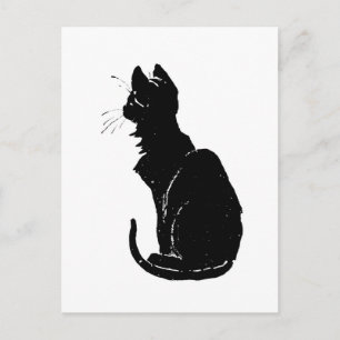 Black Cat, Alexandre Steinlen Briefkaart