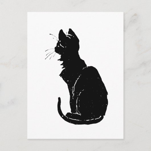 Black Cat, Alexandre Steinlen Briefkaart (Voorkant)