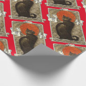 Black Cat, Alexandre Steinlen Cadeaupapier (Hoek)