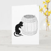 Black Cat, Alexandre Steinlen Kaart (Gele Bloem)