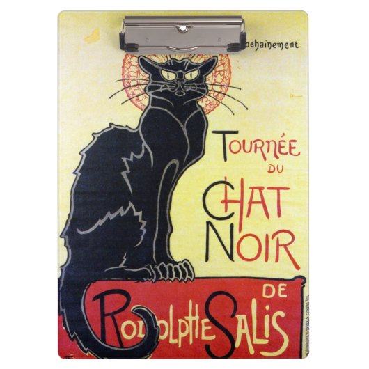 Black Cat, Alexandre Steinlen Klembord (Voorkant)