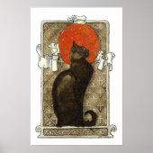 Black Cat, Alexandre Steinlen Poster (Voorkant)