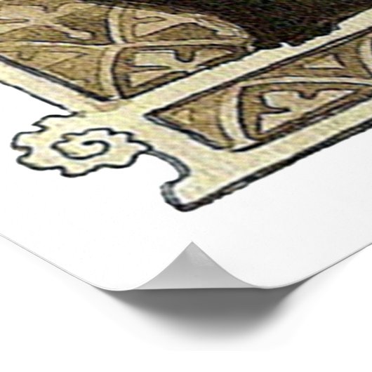 Black Cat, Alexandre Steinlen Poster (Hoek)