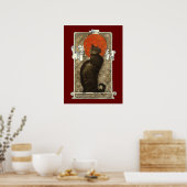 Black Cat, Alexandre Steinlen Poster (Keuken)