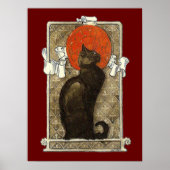 Black Cat, Alexandre Steinlen Poster (Voorkant)