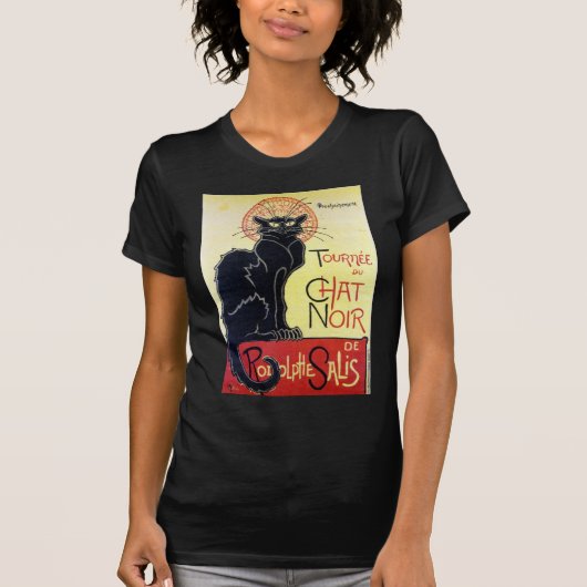 Black Cat, Alexandre Steinlen T-shirt (Voorkant)