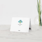 Black Cat and Bag Folded Hartelijk dank Bedankkaart (Achterkant)