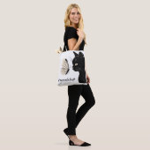 Black Cat and Butterfly Mysterious Tote Bag (Op model)
