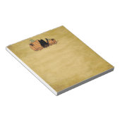 Black Cat and Pumpkins Notitieblok (Schuin)