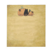 Black Cat and Pumpkins Notitieblok (Voorkant)