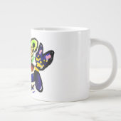 Black Cat and Sunflowers  Grote Koffiekop (Rechts)