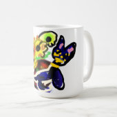 Black Cat and Sunflowers Koffiemok (Voorkant rechts)