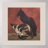 Black Cat and Tortoiseshell Poster (Voorkant)