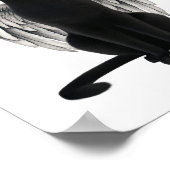 Black Cat Angel Wings Poster (Hoek)