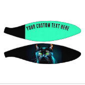 Black Cat Animal Afbeelding Custom Basketbal (Panelen)