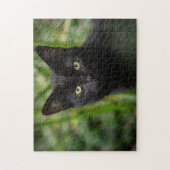 Black Cat Animal Jigzaag Puzzle Legpuzzel (Verticaal)