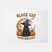 Black Cat Apothecary beroemd gemaakt door Hallowee Deurmat (Voorkant)