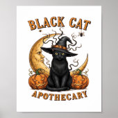 Black Cat Apothecary beroemd gemaakt door Hallowee Poster (Voorkant)