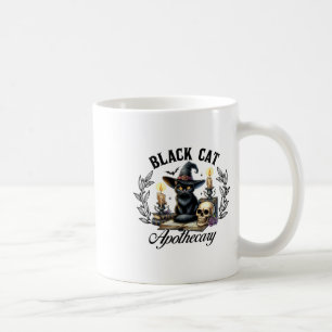 Black Cat Apothecary Funny Halloween Witchy Vrouwe Koffiemok