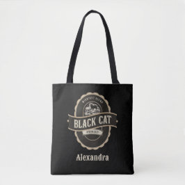 Black Cat Apothecary Trick or treat Bag Tote Bag