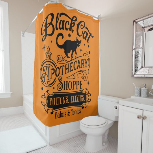 Black Cat apotheek Douchegordijn (In situ)